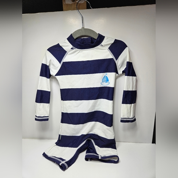 COPY - Baby Toddler Swimsuit UPF 50+ Sun Protection Long Sleeve. Size 12-18mo - Picture 1 of 2